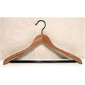 Proman Proman CDA8927 Cedar Concave Suit Hanger with PVC Ribbed Bar - 12 hangers CDA8927